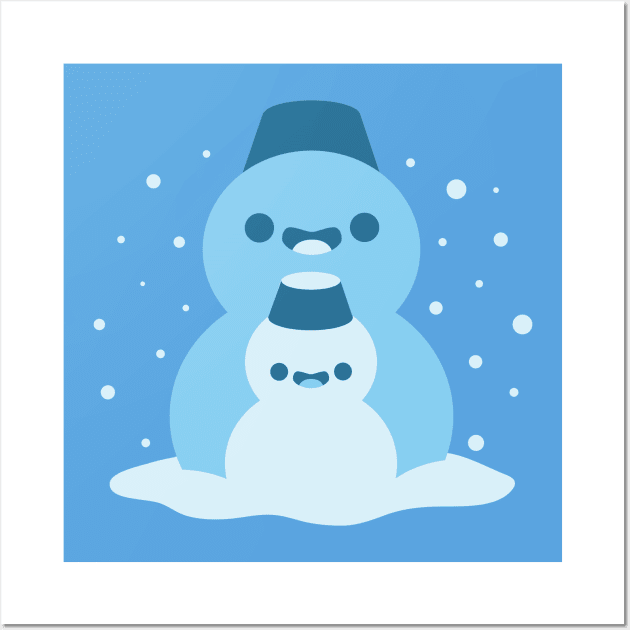 Snowmen Friends Wall Art by Kappacino Creations